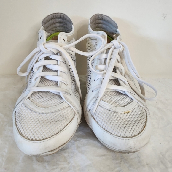 Adidas White Mesh Wedge Sneakers - Picture 4 of 13